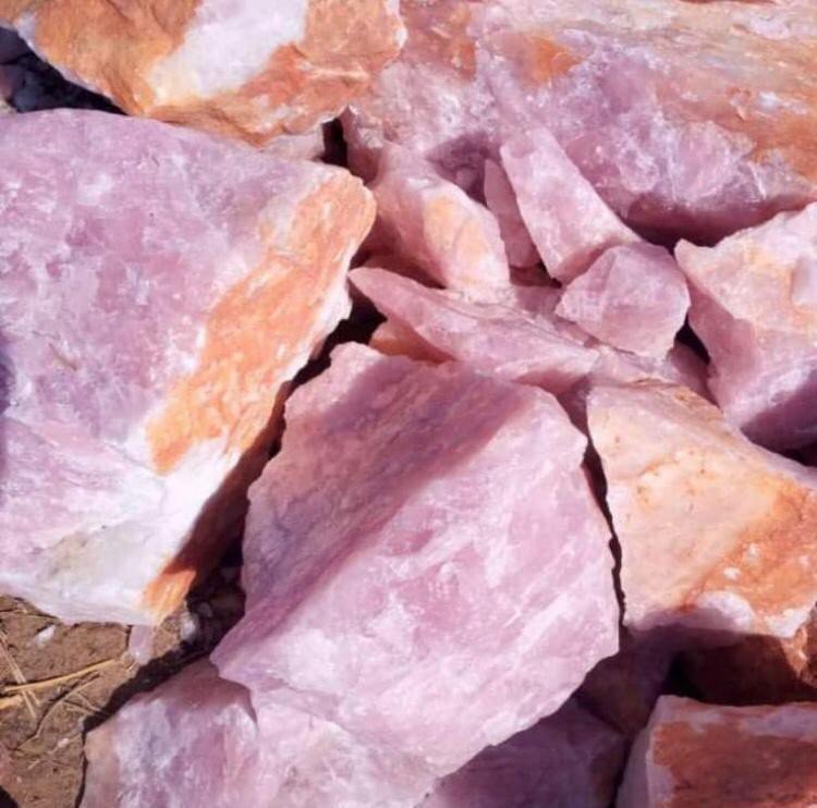 Rose Quartz from Nigeria, demonstrating the Country's untapped mineral resources and investment opportunities