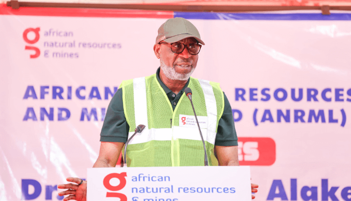 Dr. Dele Alake, Nigerian Minister of Solid Minerals Development, speaking at the inauguration of the state-of-the-art mineral laboratory. • Dr. Dele Alake, the Nigerian Minister of Solid Minerals Development, speaking at the inauguration of the new mineral laboratory.