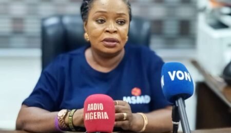 Meet Dr. Vivian Okono, the woman leading the fight for environmental protection in Nigeria's mining sector. Dr. Vivian Okono, Director of Mines and Environmental Compliance at the Ministry of Solid Mineral Development, speaking during an interview.