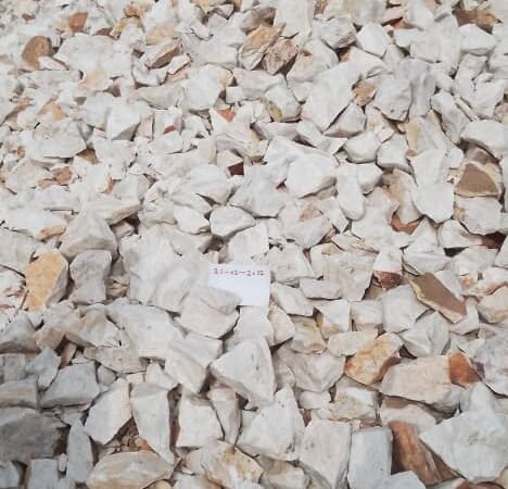 A close-up image of Nigerian lithium ore, a crucial mineral for renewable energy technologies.