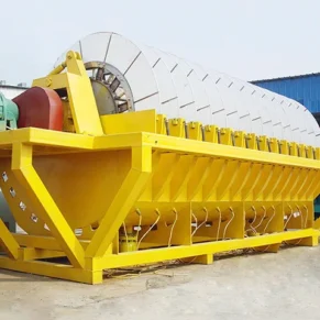 Complete view of a High-Performance Rotary Vacuum Disc Filter system used for dewatering in mining operations.