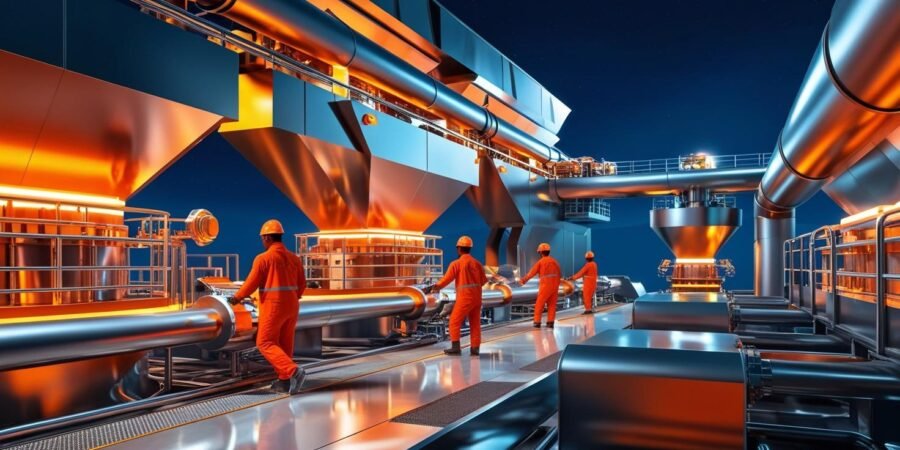 A state-of-the-art mineral processing plant showcasing Nigeria’s potential for industrial growth.