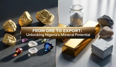From Ore to Export: Transforming Nigeria’s Mineral Wealth 💎
Raw minerals (left) vs. high-value processed products (right). Nigeria’s mining sector offers massive opportunities for investors and processors. #MiningBusiness #NigeriaMining Raw minerals vs. processed products in Nigeria: gold ore to gold bars, lithium chunks to refined powder, and barite stones to industrial-grade material. Visualizing value addition in mineral processing.
