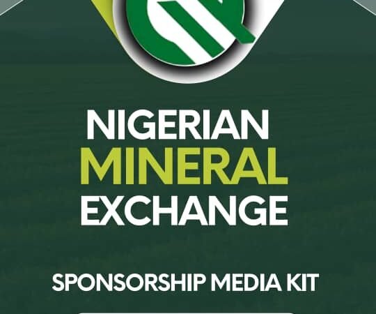 A professionally designed sponsorship media kit showcasing advertising opportunities in Nigeria’s mining industry.
