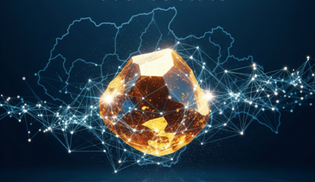Unlocking Kaduna's mineral wealth: A modern look at technology and investment driving the state's mining sector. A sleek, modern graphic showing a sparkling gold nugget with digital lines and a stylized map of Kaduna State, Nigeria. It represents technology and investment in the state's mining industry.