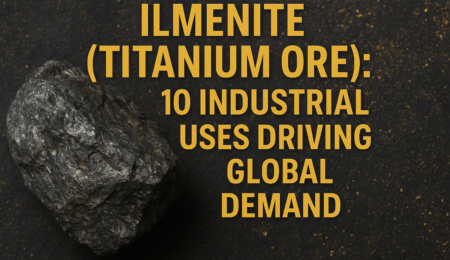 Ilmenite (Titanium Ore): Discover the key industrial applications fueling its rising global demand in 2025 and beyond. High-quality ilmenite titanium ore and industrial applications illustrating growing global demand across multiple sectors