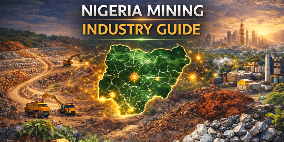 Nigeria mining industry guide showing mineral resources, mining operations, and investment opportunities across Nigeria