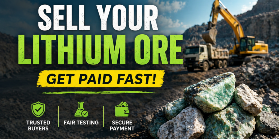 Sell lithium ore in Nigeria with fast testing and payment in Abuja through Nigerian Mineral Exchange trusted buyers