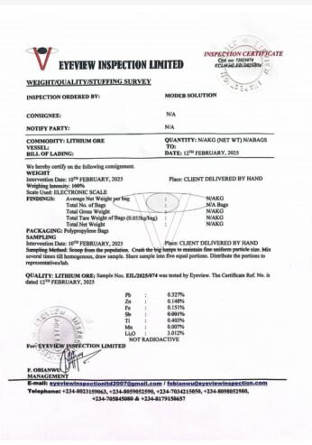 Large Lithium Deposits in Kwara: Partnership Opportunity