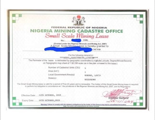 Lithium Site with High-Grade Kunzite for Sale in Kokona LGA, Nasarawa State!