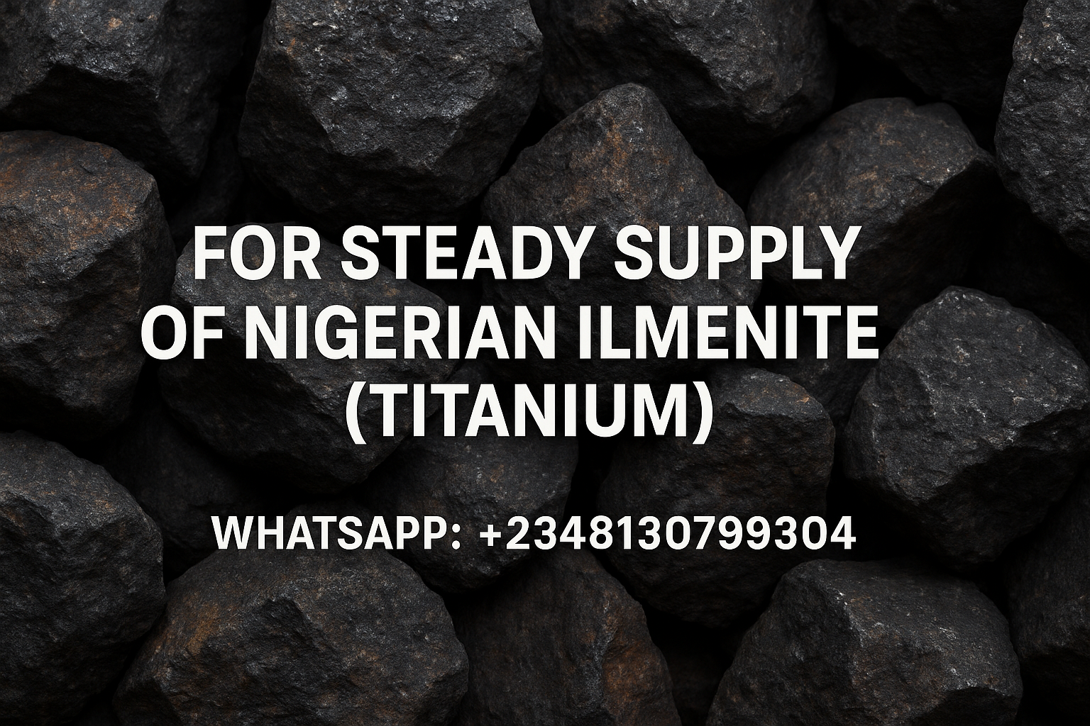 Ilmenite (Titanium) Sourcing & Export Services – FOB Nigeria