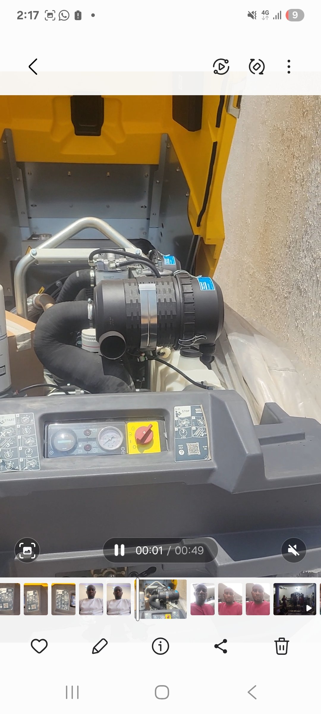 A new XAS 98 Atlas copco, 2022 model compressor for sale