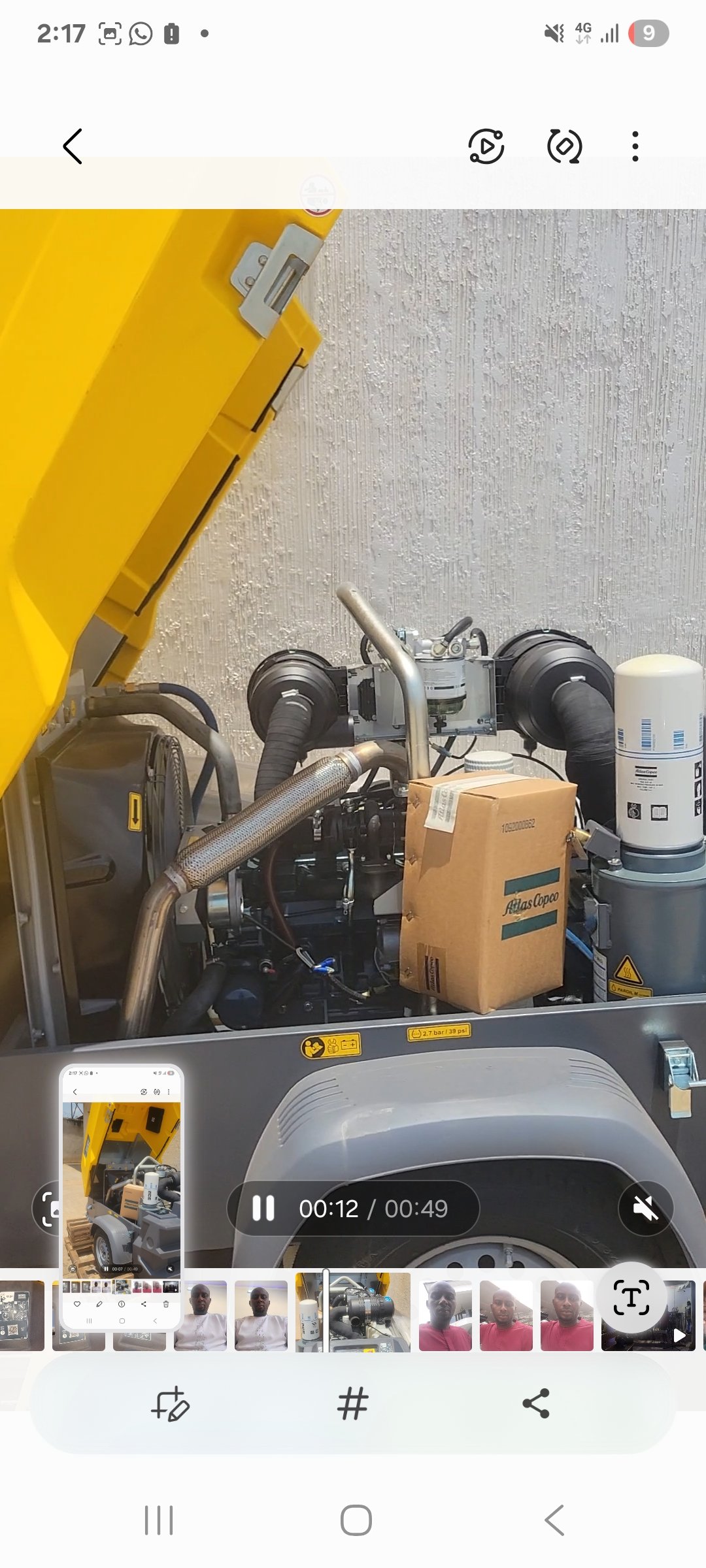 A new XAS 98 Atlas copco, 2022 model compressor for sale