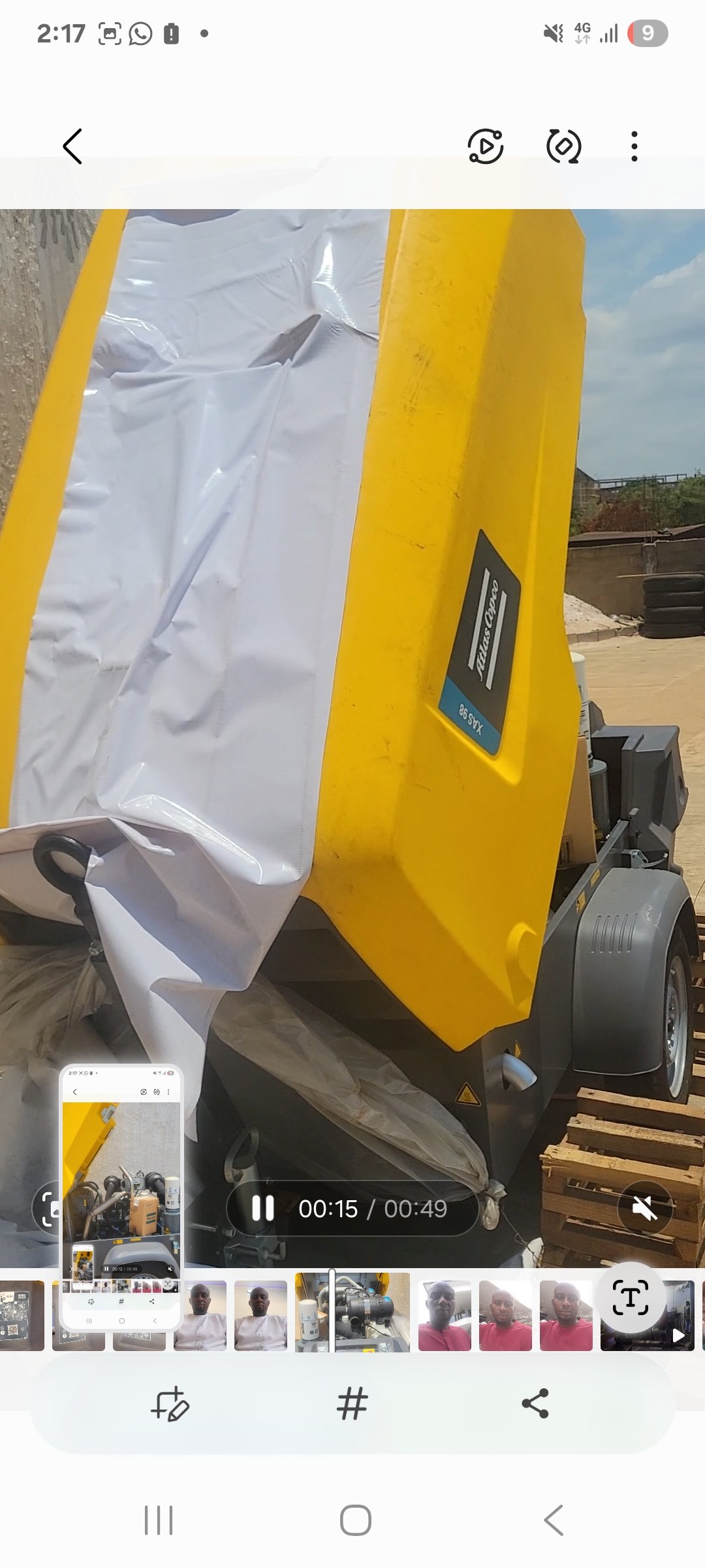 A new XAS 98 Atlas copco, 2022 model compressor for sale
