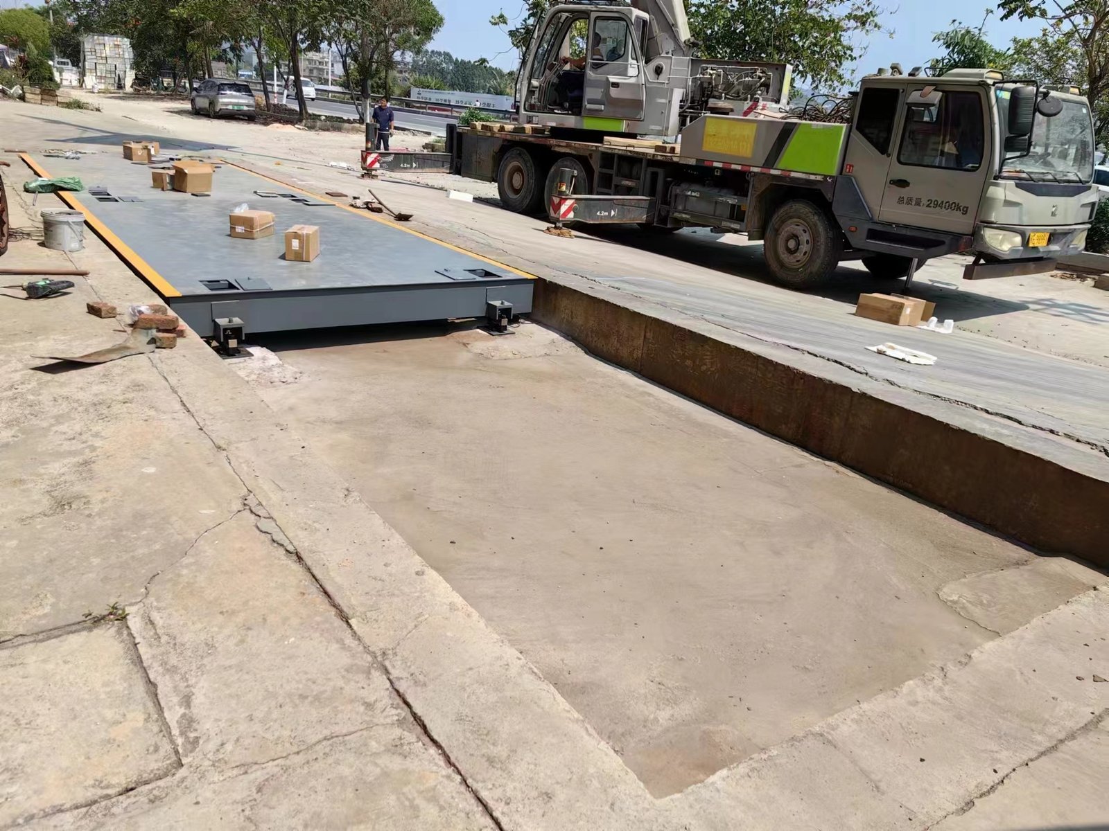 30-ton to 150-ton industrial weighing equipment weighbridge