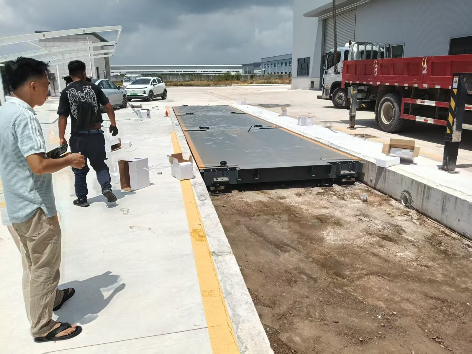 High-quality 100-ton electronic weighbridge 3*18m